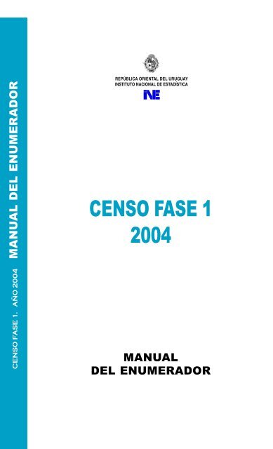 MANUAL DEL ENUMERADOR - Instituto Nacional de EstadÃ­stica