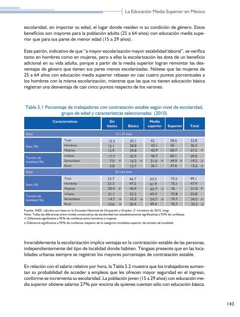 La EducaciÃ³n Media Superior en MÃ©xico - Instituto Nacional para la ...