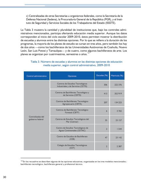 La EducaciÃ³n Media Superior en MÃ©xico - Instituto Nacional para la ...