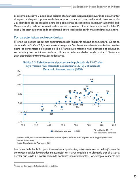 La EducaciÃ³n Media Superior en MÃ©xico - Instituto Nacional para la ...