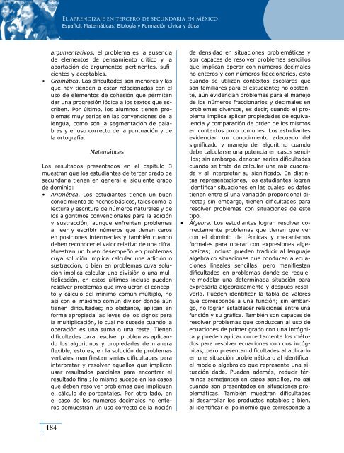 SÃ­ntesis y conclusiones - Instituto Nacional para la EvaluaciÃ³n de la ...