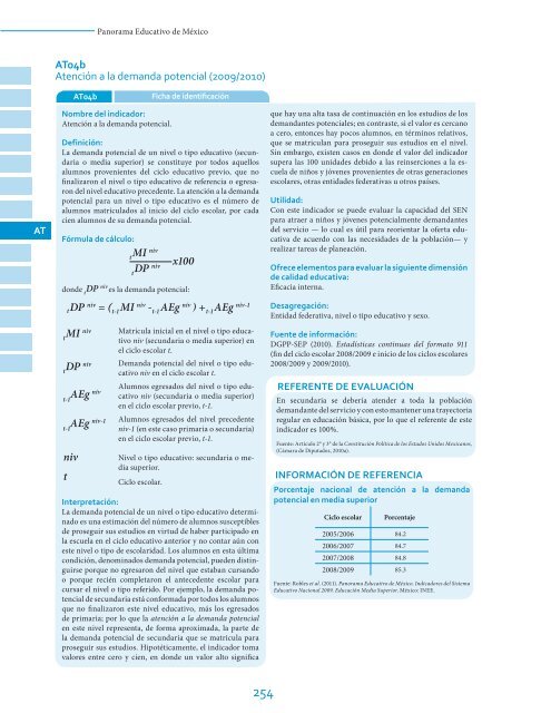 AtenciÃ³n a la demanda potencial - Instituto Nacional para la ...