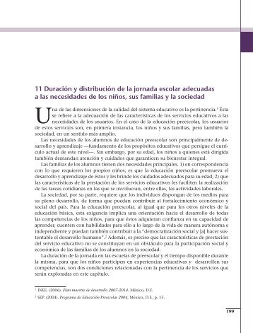 11 DuraciÃ³n y distribuciÃ³n de la jornada escolar adecuadas a las ...