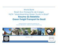 Resumo do Relatório: Green Freight Transport for Brazil - INEE