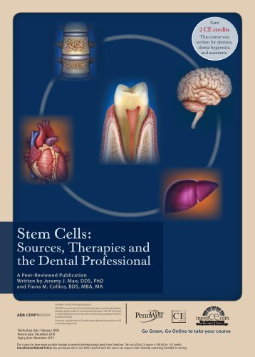 Stem Cells: Sources, Therapies and the Dental ... - IneedCE.com