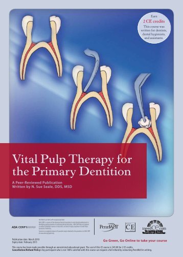Vital Pulp Therapy for the Primary Dentition - IneedCE.com