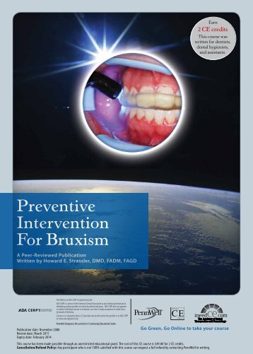 Preventive Intervention for Bruxism - IneedCE.com