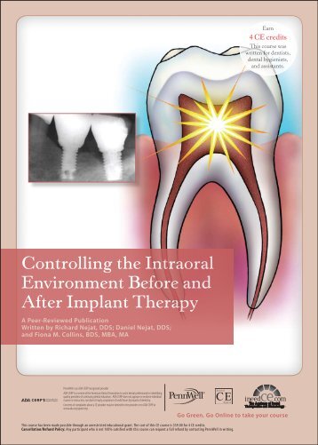 Controlling the Intraoral Environment Before and ... - IneedCE.com