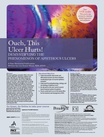 Ouch, This Ulcer Hurts! - IneedCE.com