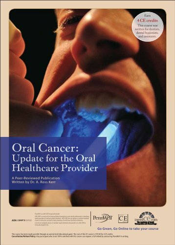 Oral Cancer: Update for the Oral Healthcare Provider - IneedCE.com