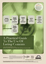 A Practical Guide to the Use of Luting Cements - IneedCE.com