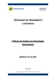 PROGRAMA DE TREINAMENTO A DISTÃNCIA PrÃ¡ticas de ... - Inepad