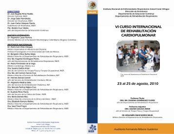 programa - Instituto Nacional de Enfermedades Respiratorias