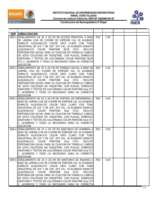 CONSTRUCCION DE NEUMOPEDIATRIA 2a ETAPA - Instituto ...