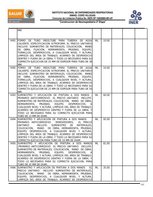 CONSTRUCCION DE NEUMOPEDIATRIA 2a ETAPA - Instituto ...