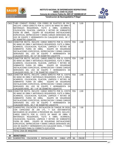 CONSTRUCCION DE NEUMOPEDIATRIA 2a ETAPA - Instituto ...