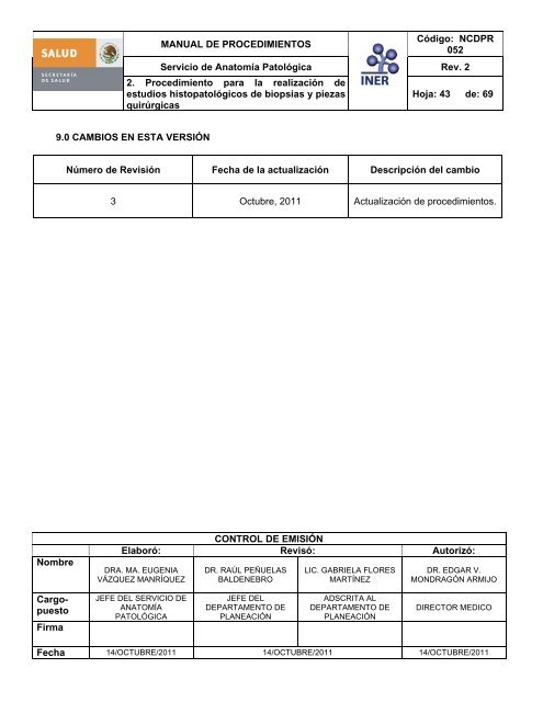 Servicio de AnatomÃ­a PatolÃ³gica - Instituto Nacional de ...