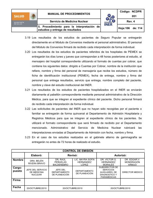 Servicio de Medicina Nuclear - Instituto Nacional de Enfermedades ...