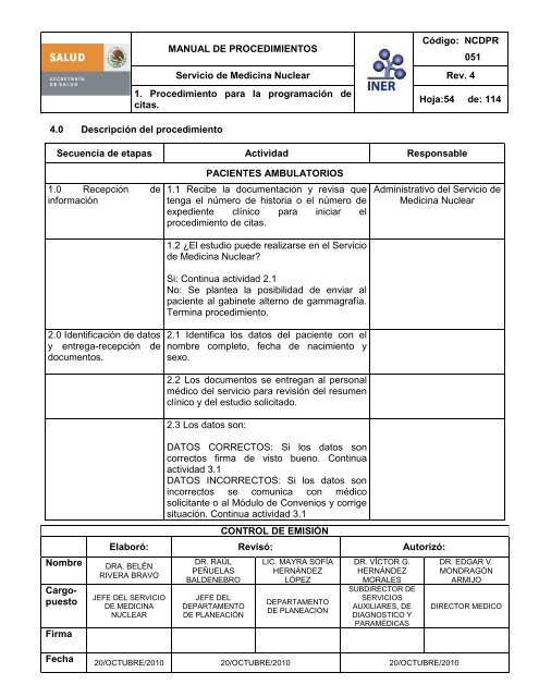 Servicio de Medicina Nuclear - Instituto Nacional de Enfermedades ...