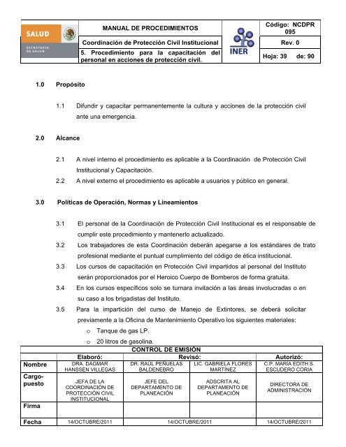 CoordinaciÃ³n de ProtecciÃ³n Civil - Instituto Nacional de ...