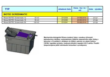 BIOTEC SCREENMATIC - INET spol. s ro