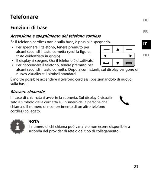 Design DECT Telefon mit 2 Mobilteilen ... - Medion