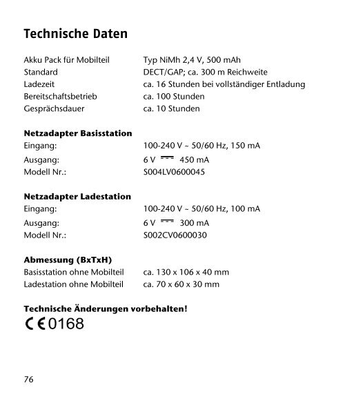 Design DECT Telefon mit 2 Mobilteilen ... - Medion