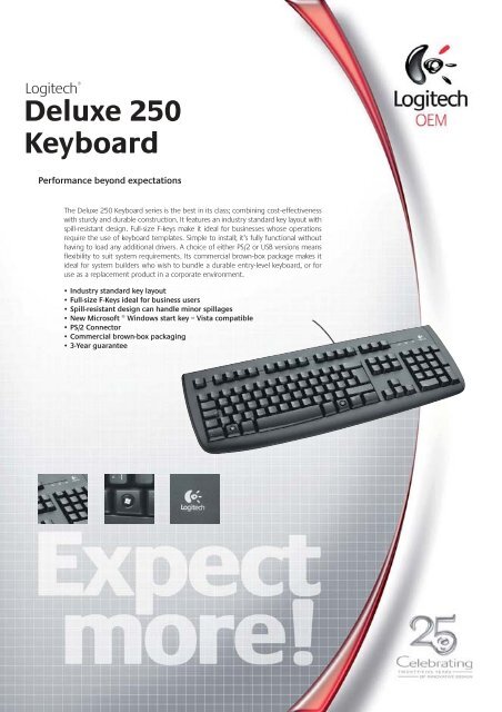 Deluxe 250 Keyboard - Inet.se