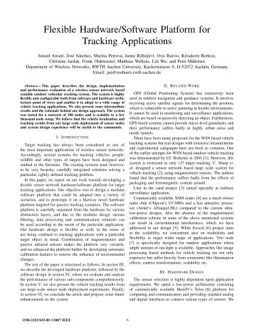 Flexible Hardware/Software Platform for Tracking ... - IEEE Xplore