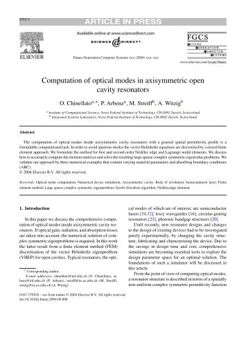 Computation of optical modes in axisymmetric open cavity resonators