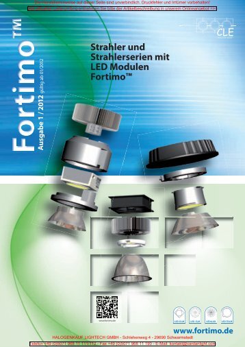 Strahler und Strahlerserien mit LED Modulen ... - Cardanlight Europe