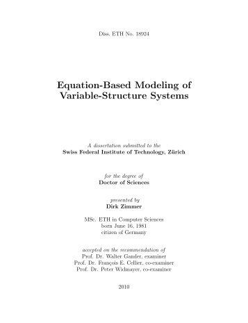 Equation-Based Modeling of Variable-Structure Systems