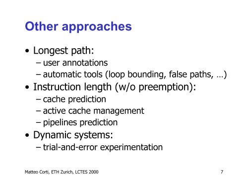 Approximation of Worst-case Execution Time for Preemptive ...