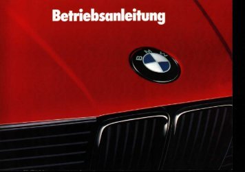 Betriebsanleitung BMW E30 - E30-Talk