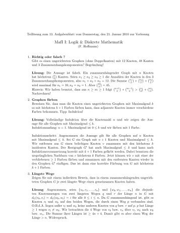 MafI I: Logik & Diskrete Mathematik