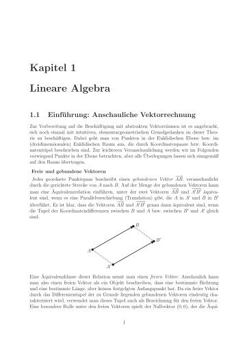Kapitel 1 Lineare Algebra