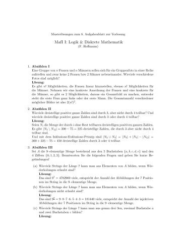 MafI I: Logik & Diskrete Mathematik