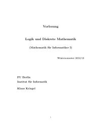 Vorlesung Logik und Diskrete Mathematik - Institut für Informatik