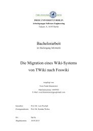 Bachelorarbeit Die Migration eines Wiki-Systems von TWiki nach ...