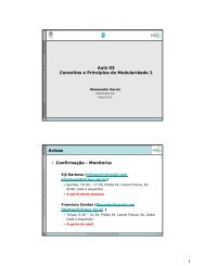 Aula 03 Conceitos e Princípios de Modularidade 2 Avisos ...