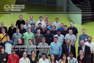 Studiumsbroschüre - Fakultät Informatik - Technische Universität ...