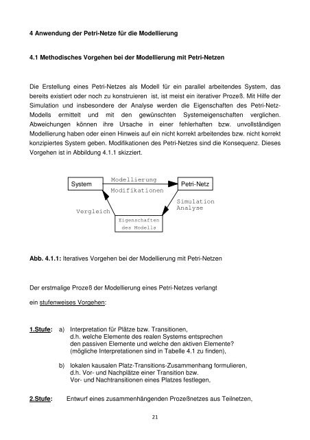 Petri-Netz System Simulation Analyse Modellierung Vergleich ...