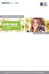 Bedienungsanleitung - Aldi Talk