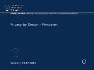 Privacy by Design - Prinzipien