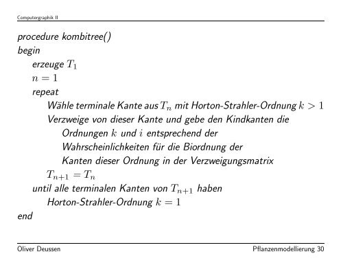 Modellierung von Pflanzen