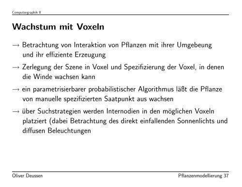 Modellierung von Pflanzen