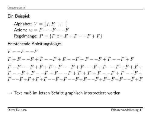 Modellierung von Pflanzen