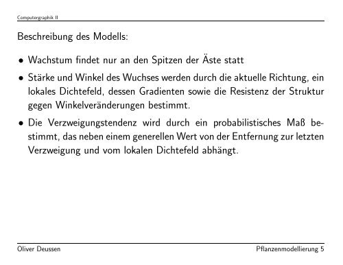 Modellierung von Pflanzen