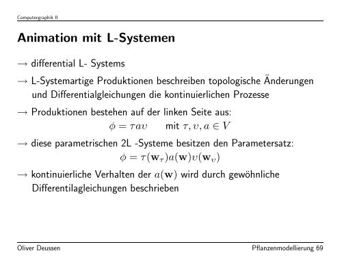 Modellierung von Pflanzen