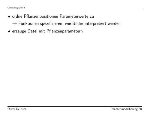 Modellierung von Pflanzen